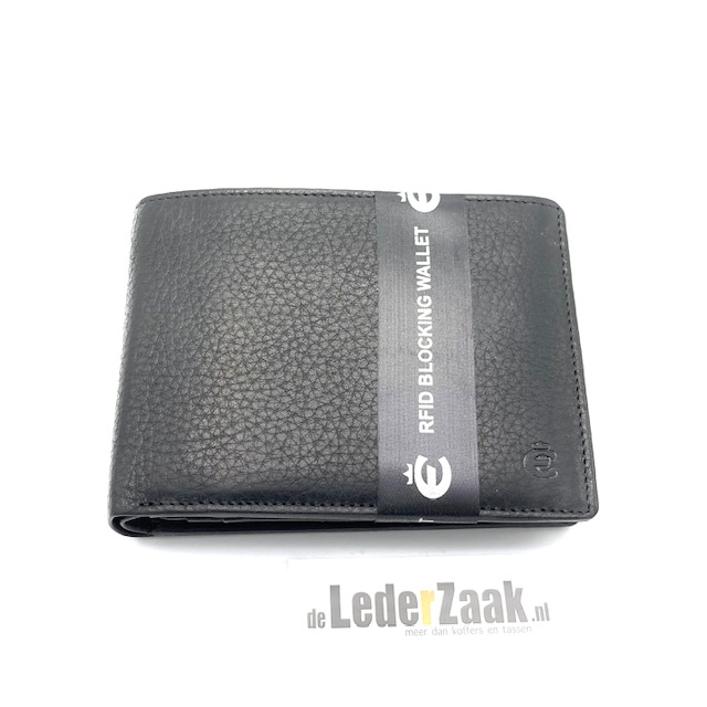 Ruime billfold gemaakt van soepel rundleder met een soft touch

-12 bankkaarten
- 1 doorzichtig vak
-5 steekvakken
-dubbel papiergeld vak
- geheimvak voor grote coupures 
-muntgeld vak met winkelwagen muntje
-RFID blocking

Afmetingen:
Hoogte 9.5cm x 12cm x 2cm diep