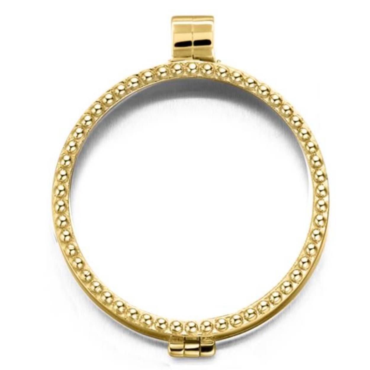 DETAILS
Deze moderne versie van het medaillon geeft jou de gelegenheid om zelf je persoonlijke juweeltje samen te stellen. Deze MY iMenso "Pearl" medaillon (hanger) kan je eenvoudig openen om zo de insignia’s te wisselen. Je kunt jouw insignia’s naar keuze mooi combineren met één van de vele natuurlijke stenen of met een mirror (spiegeltje). Denk bijvoorbeeld ook eens aan de persoonlijke gravure, waar je van een foto een gravure kan laten maken. Zo draagt je jouw dierbare altijd bij je hart. U kan tot vier insignia’s plaatsen in het MY iMenso medaillon, afhankelijk van de dikte van de afzonderlijke insignia’s. Er zijn daardoor nog veel meer combinatie mogelijkheden, waarmee je de voor- en achterkant van je medaillon kan personaliseren.
Het medaillon bestaat in de twee maten; Grande(33mm) & Mezza(24mm), en is vervaardigd van 925 Sterling zilver met een hoogwaardige afwerking (ook wel “Italian finish” genoemd). Alle MY iMenso sieraden zijn voorzien van een goud plating en zijn al dan niet bezet met zirkonen. Je kan je medaillon op elk gewenst moment aanpassen aan je kleding of de stijl die je wilt uitstralen.