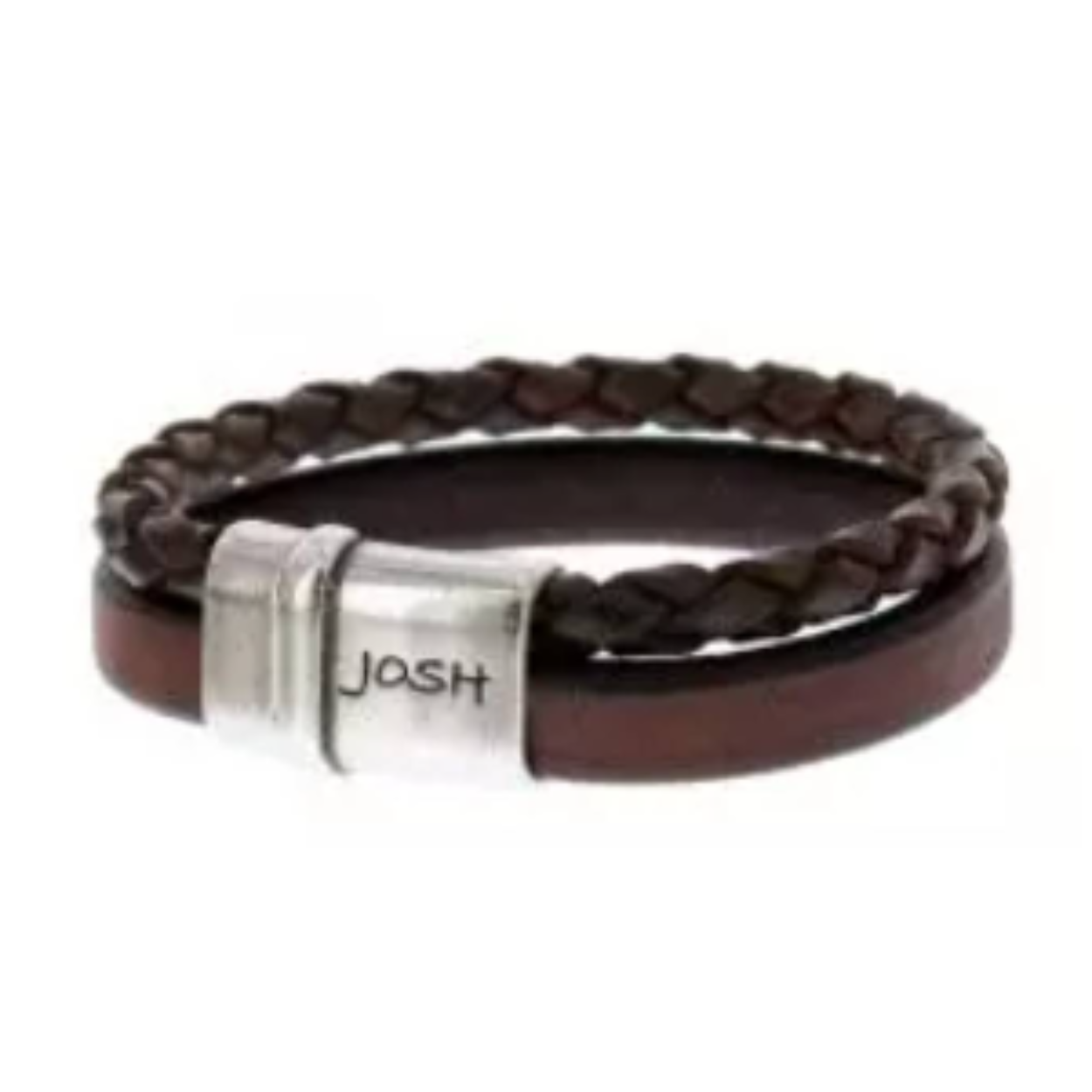 Josh armband leer dubbel maat 21 | 09110
