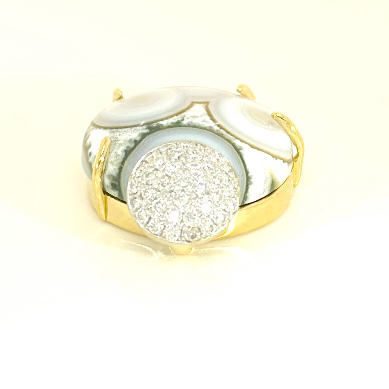 GG hanger oceaanjaspis 0.44ct brilj