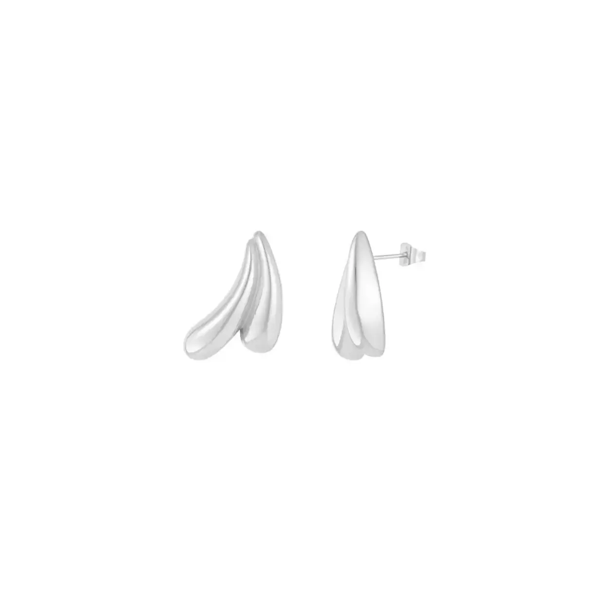 Earrings drippies - Silver Color color