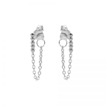 Chain Dots Tube Silver earstuds
(13)