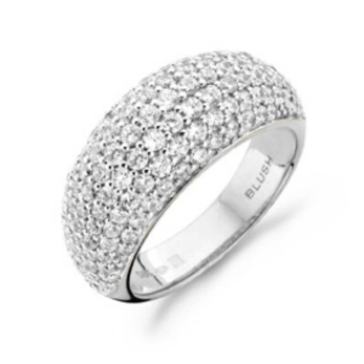 BLUSH RING WIT GOUD 14KT ZIRKONIA 1029WZI/56