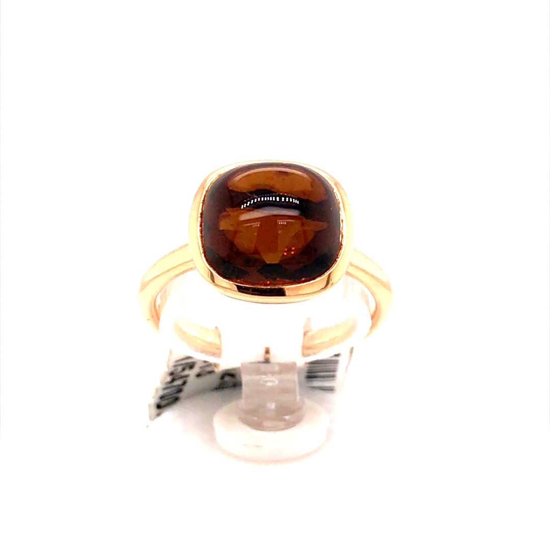 Artur Scholl 18krt rosé gouden ring met rookkwarts