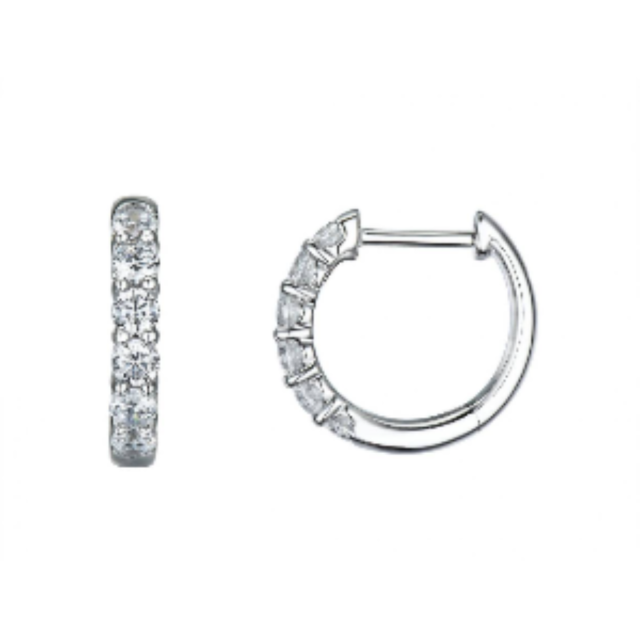 Oorringen met diamanten