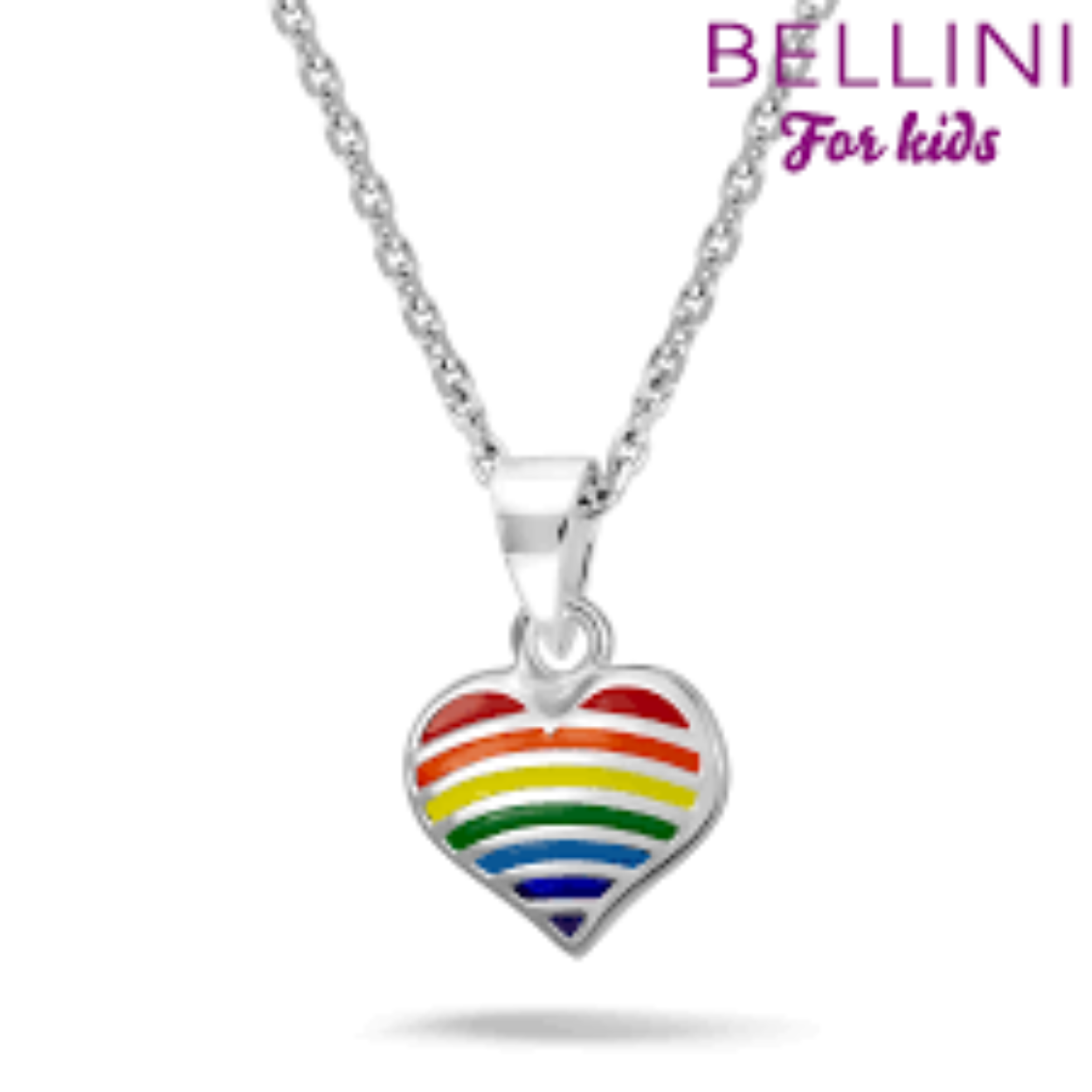 Bellini Collier met regenboog hart hanger