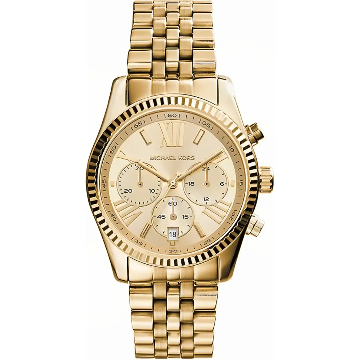 Dit trendy dames Michael Kors MK7378 horloge beschikt over een quartz uurwerk en een prachtige goudkleurige band. De kleur van de rond kast van dit dameshorloge is goudkleurig. Het glas van dit horloge is gemaakt van een sterk glas. Dit prachtige horloge van Michael Kors is gemaakt van edelstaal.Met een kastgrootte van 38 mm en een dikte van 8 mm past dit horloge u vast leuk. De wijzerplaat is in de kleur goudkleurig.
