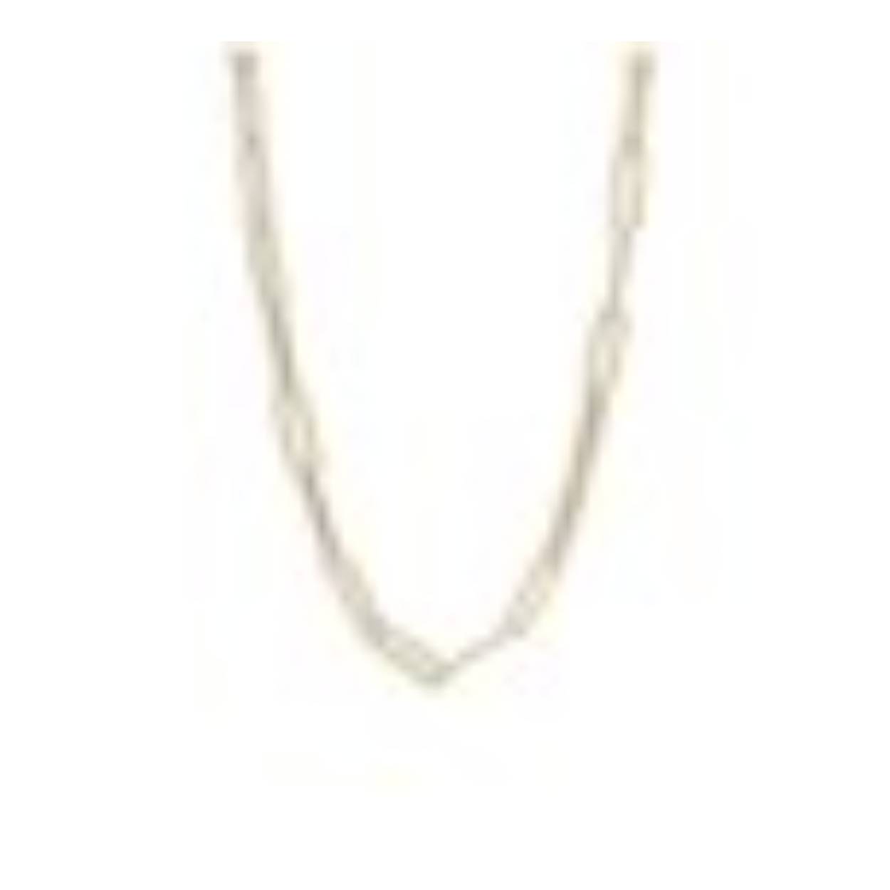 14k geelgouden collier paperclip rond op 45cm lengte