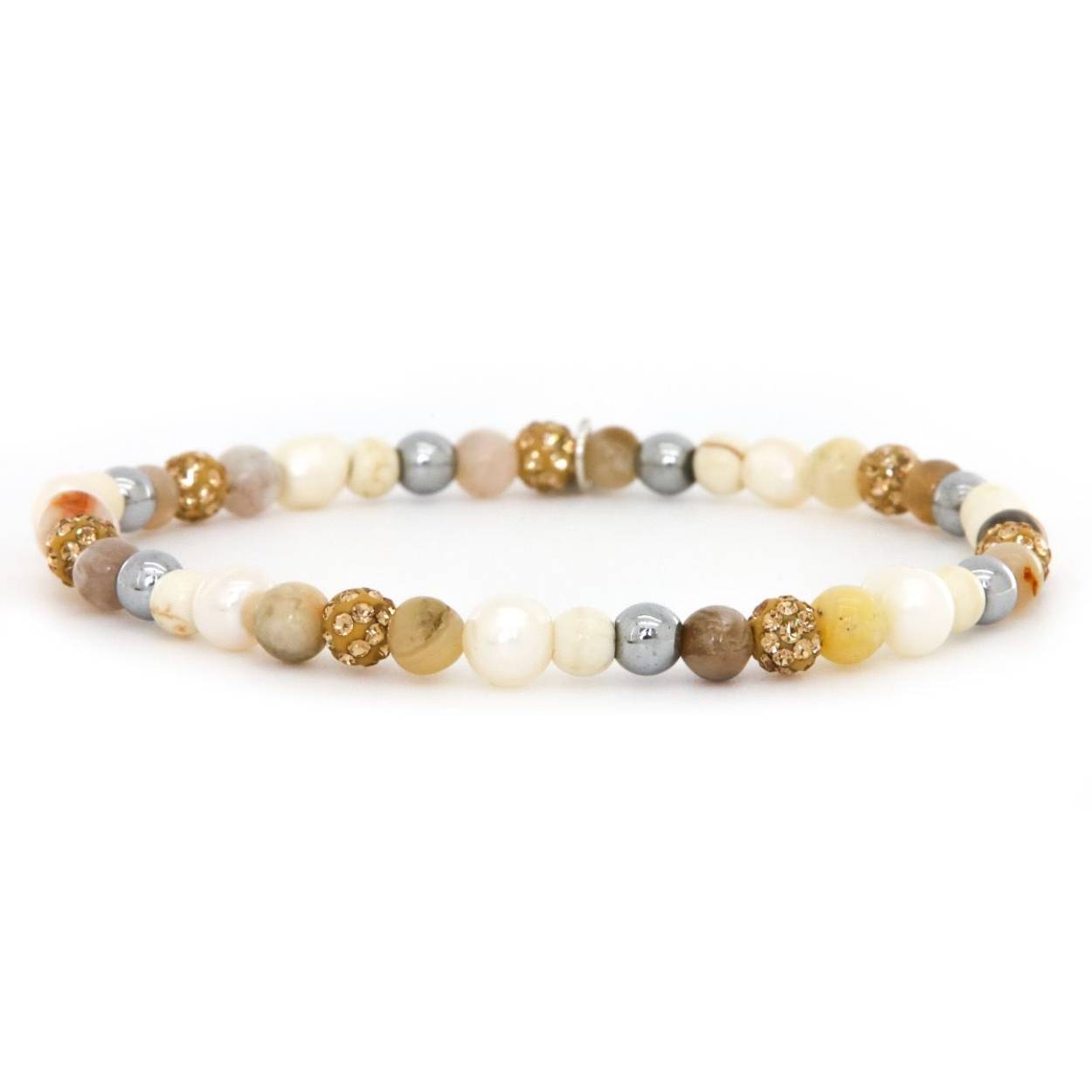 Karma armband, Spiral COSY XXS elastic (gold crystal)