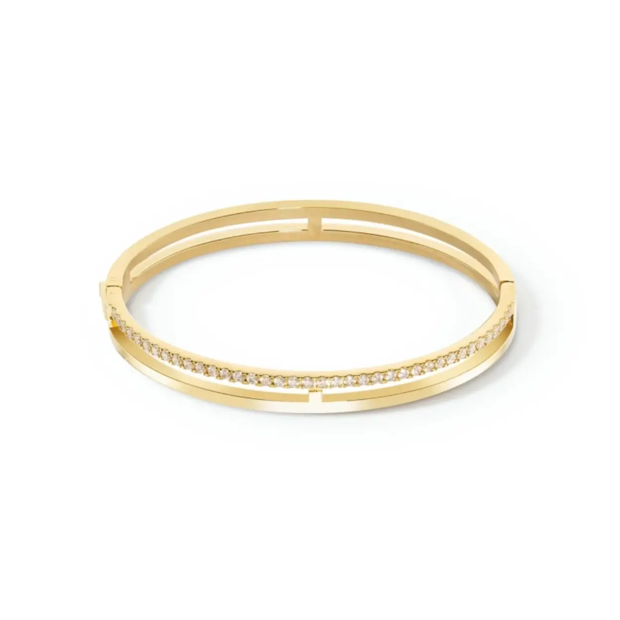 Coeur de Lion bangle goldplated 1816 crystal-gold
maat 19