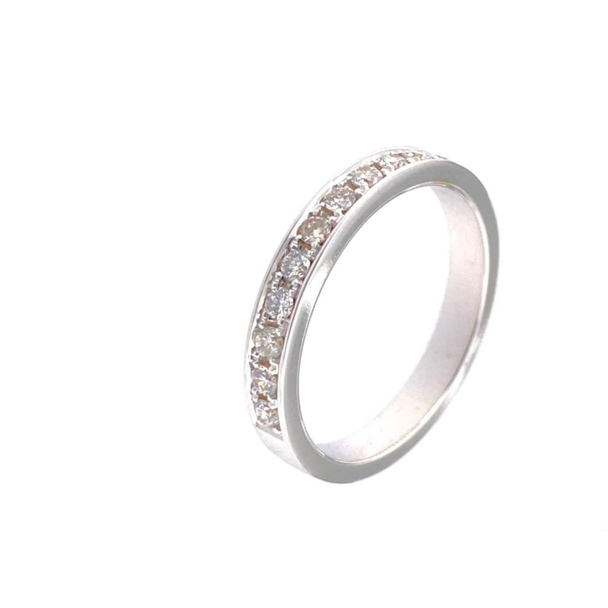 18KT WG pavé+ 0.27ct briljant