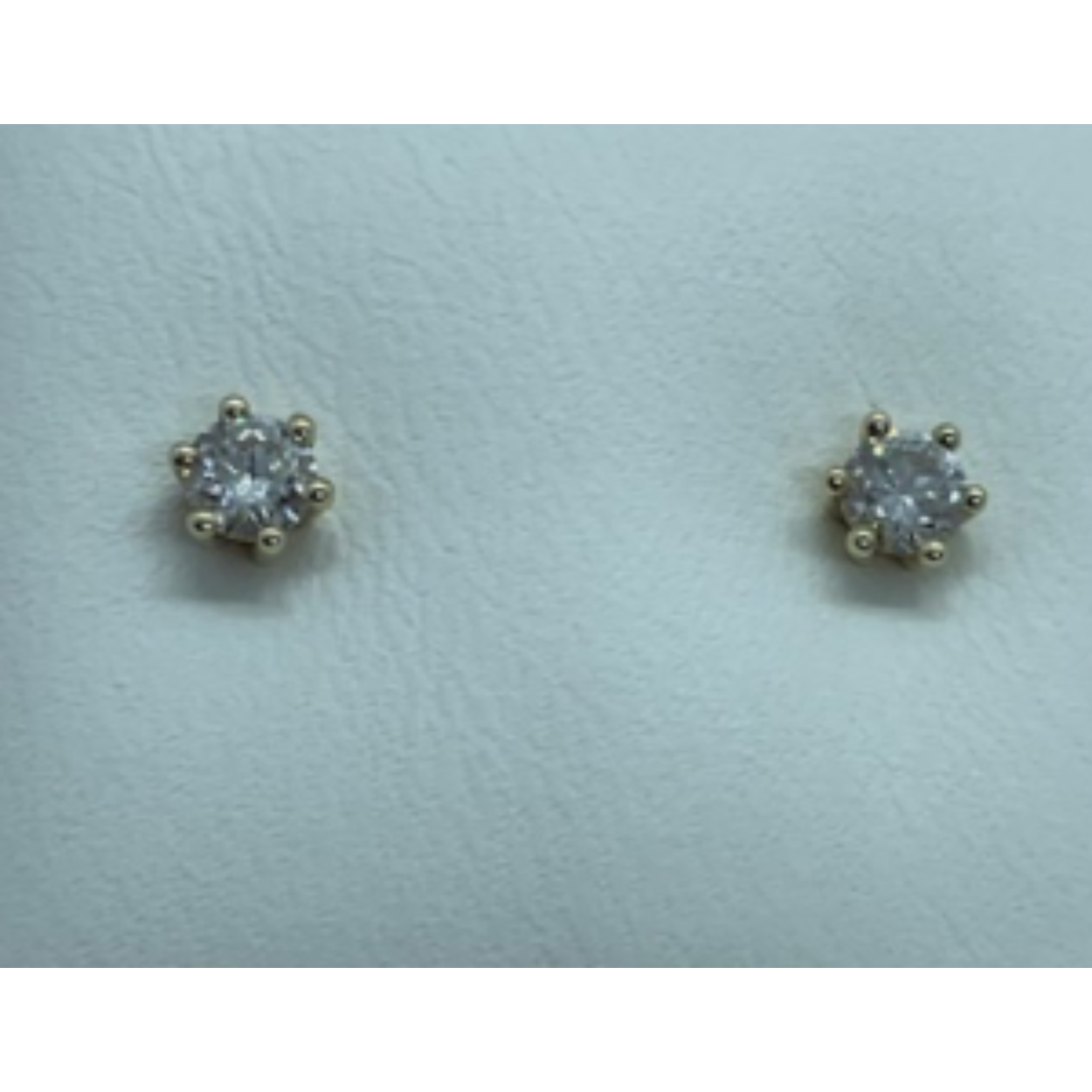 geelgouden oorsteker met 0.35crt H/SI