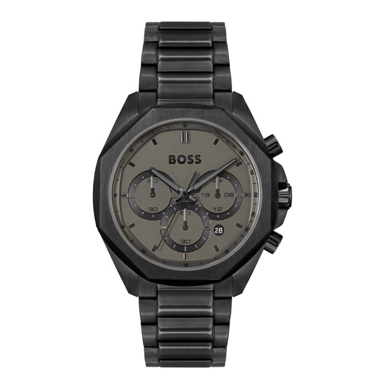 All black heren horloge van Hugo Boss 