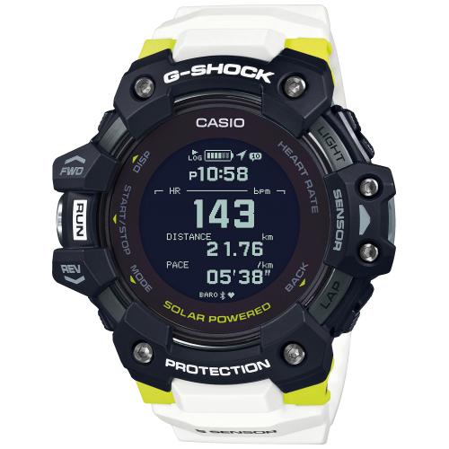 Solar GPS horloge welke is voorzien van een hartslagmeter, smartphone meldingen via Bluetooth, stappenteller, kompas, thermometer en barometer