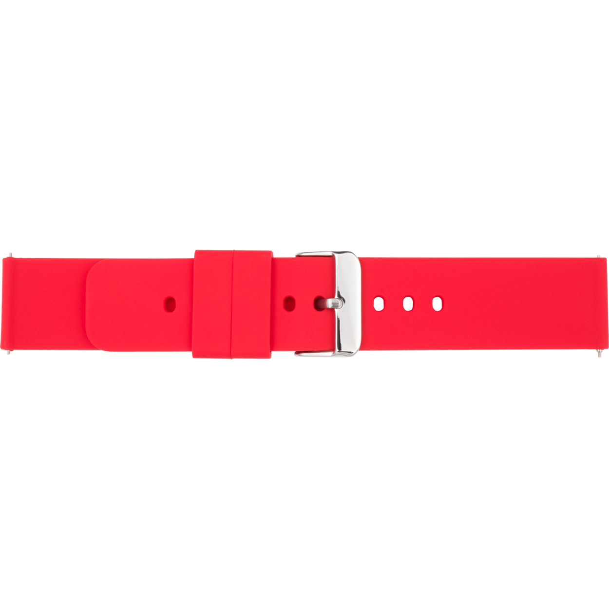 Horlogeband siliconen rood