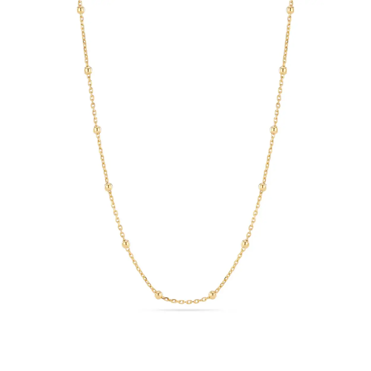 NECKLACE SFERE 18K GOLD PLATED.