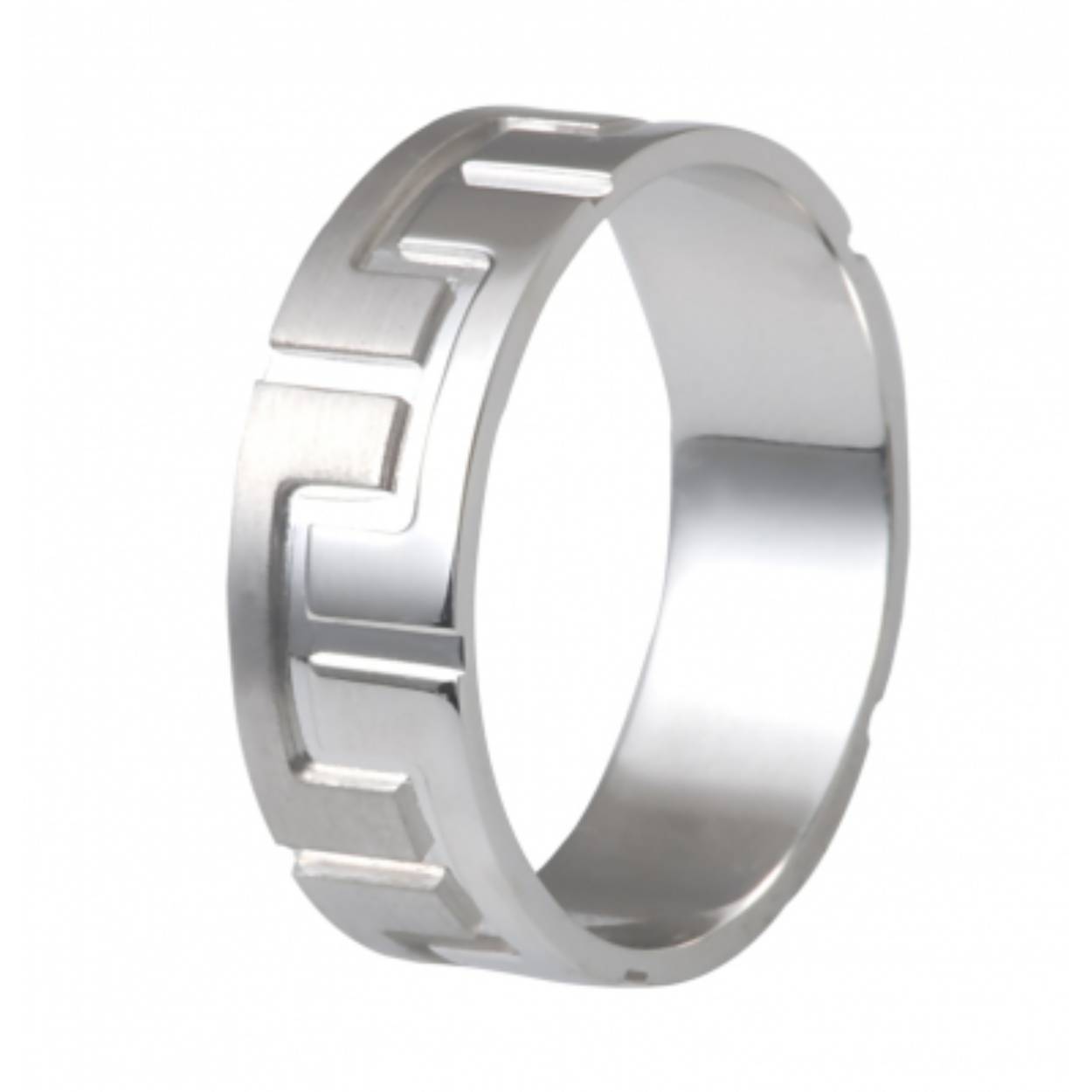 585 witgouden trouwringen, fantasie. Mat/glimmend. De damesring 5mm, herenring 7 mm. De damesring heeft geen diamant.
Prijs is op aanvraag