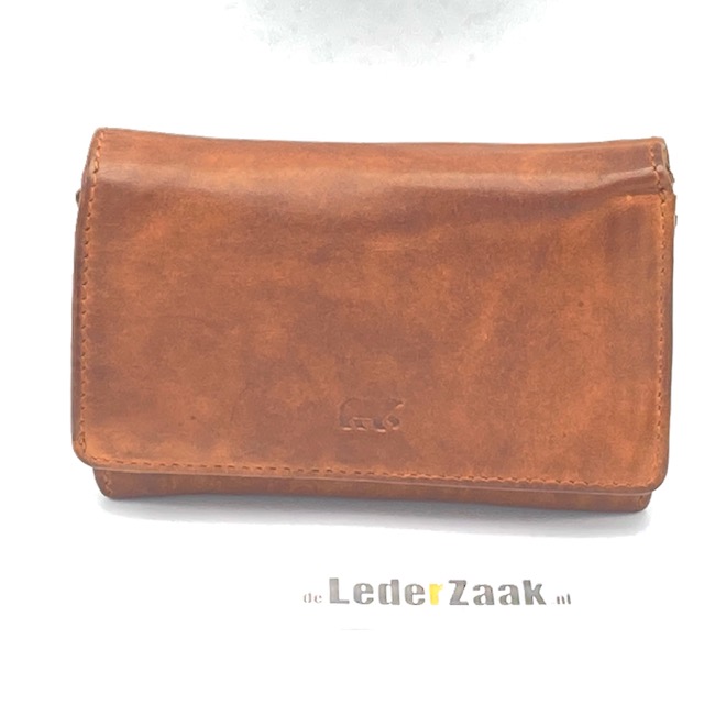 1 papiergeld vak aan de buitenkant
Binnenkant:
twee vakken
1 steekvak
1 ritsvak
10 vakjes voor bankkaarten, waarvan 2 doorzichtig							
Achterzijde buitenkant 1 rits.

Afmetingen:
Hoogte 8.5cm x Breedte 14cm x Diep 3cm