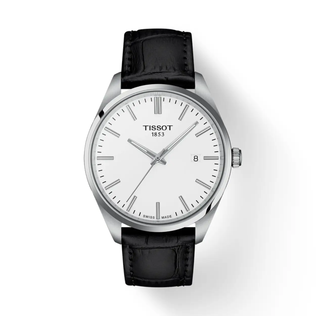 Dit Tissot horloge heeft een kast gemaakt van staal met een diameter van 40 mm en is voorzien van een leren band. In de kast bevindt zich een ETA kwaliteitsuurwerk en is afgewerkt met saffierglas.
