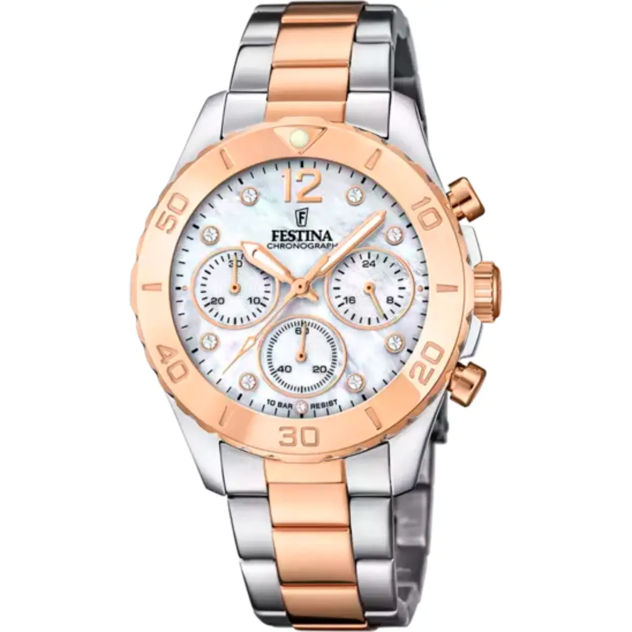 Festina bi-color rose parelmoer.