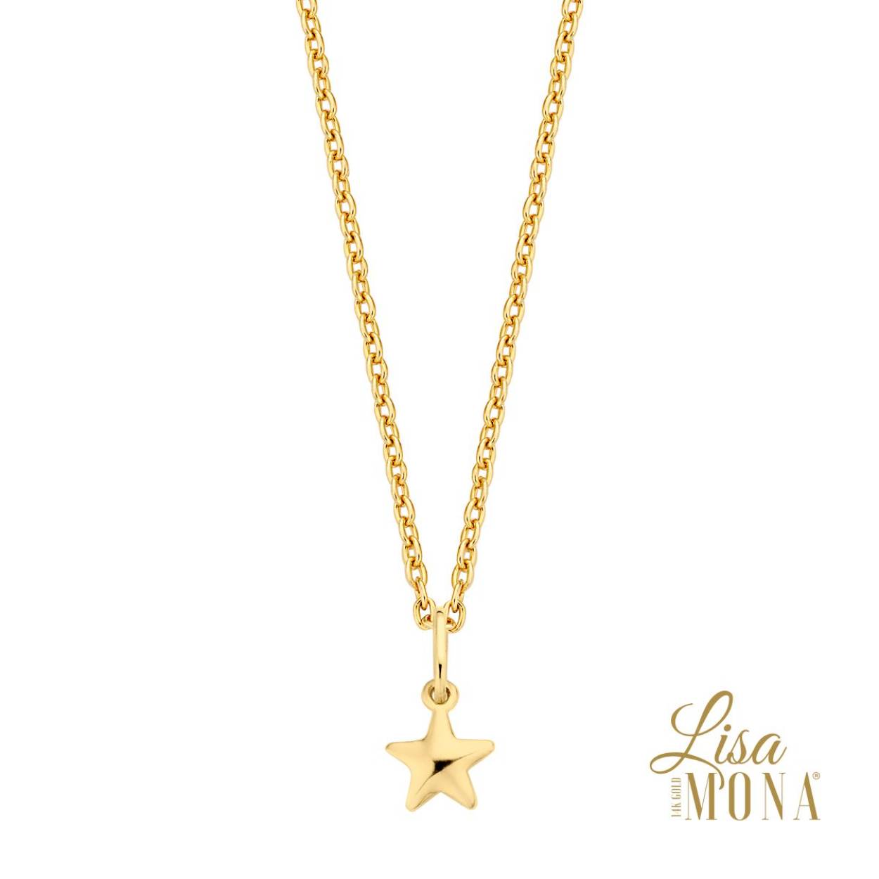 Lisa Mona Collier goud 14k sterretje