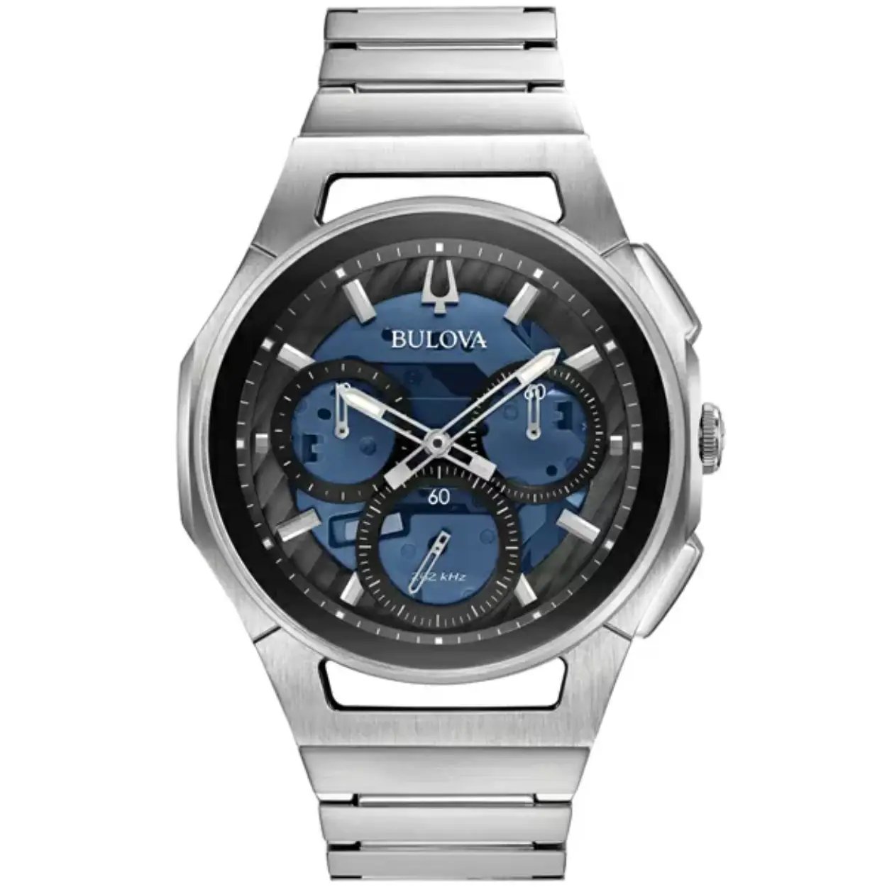 Dit Bulova horloge heeft een roestvrijstalen kast met een diameter van 44mm en is voorzien van een metalen band. In de kast bevindt zich een kwaliteitsuurwerk en is afgewerkt met saffierglas.

Het horloge is 3ATM. Dit betekent dat het horloge spatwaterdicht is. Verder wordt het horloge geleverd met 2 jaar wereldwijde garantie.