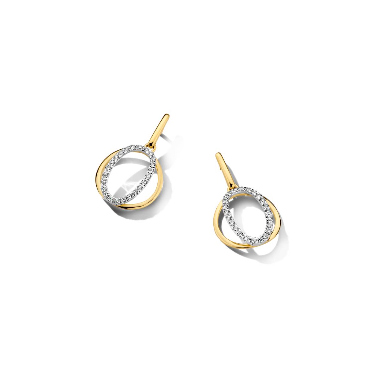 Oorbellen GG 18kt +0.23ct brilj