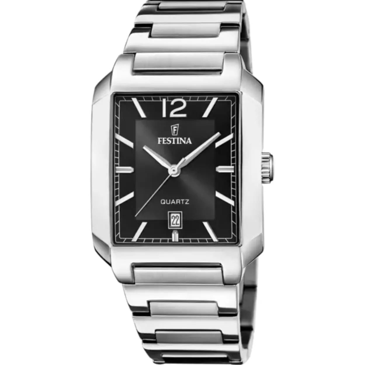 Deze Festina horloge voor heren heeft een vierkante stalen kast met een zilveren en zwarte wijzerplaat. Het horloge is voorzien van een datumweergave en een chronograaf functie. De polsband is gemaakt van stevig roestvrij staal. Dit horloge is perfect voor dagelijks gebruik en kan zowel casual als formeel gedragen worden. Voeg dit stijlvolle en functionele horloge toe aan je collectie!