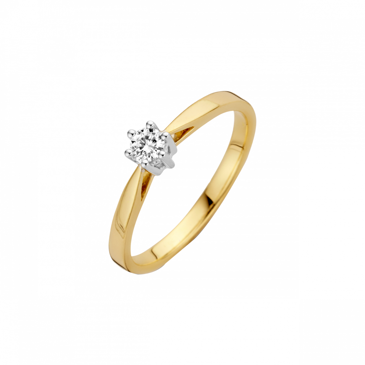 gouden ring, Classico+0.03ct mt55