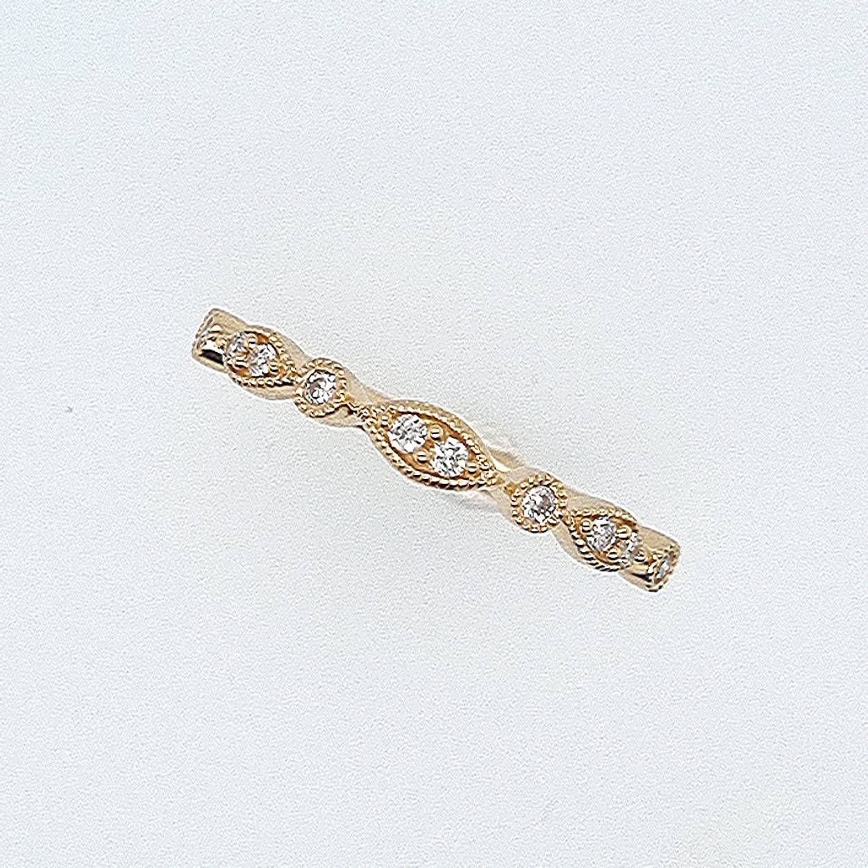 Ring geel goud 18kt met diamanten