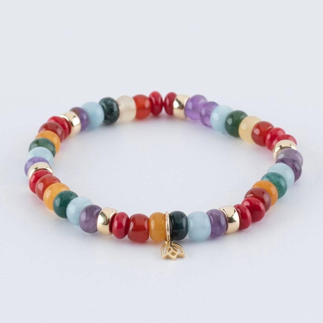 Y&G Rainbow

Edelstenen armband (6x4mm kralen) | Zes14kt gouden beads & tulp logo

Koraal | Agaat | Citrien | Carneool | Aquamarijn | Amethyst

Draag deze armband met trots! Jij bent wie je bent en dat is altijd goed. Love is love!