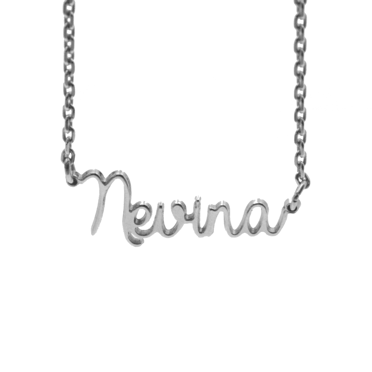 HaPi naamketting zilver