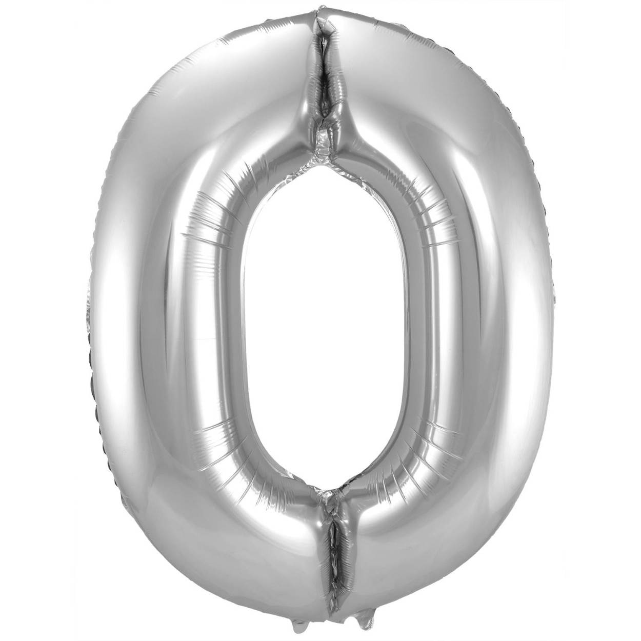 Zilveren Folieballon Cijfer 0 - 86 cm. Inhoud: 1 folieballon. Kleur: Zilverkleurig. Bijvoorbeeld te gebruiken tijdens de volgende feestgelegenheid/feestgelegenheden: Verjaardag, Jubileum en Kinderfeestje. Deze folieballon is 34 inch/86 cm. Het artikel is gemaakt van folie.

