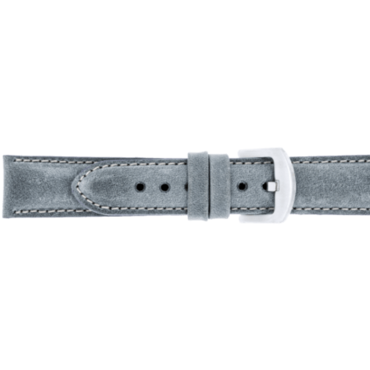 Horlogeband leder Vintage grijs 20mm