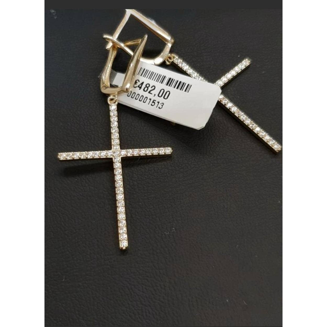 gouden oorbellen 14k met stenen 
