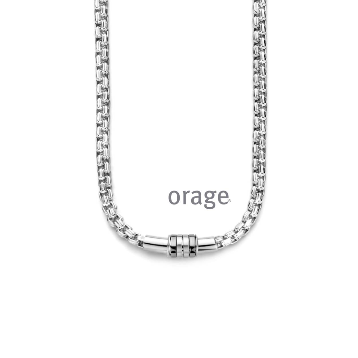 Orage collier voor heren in staal
