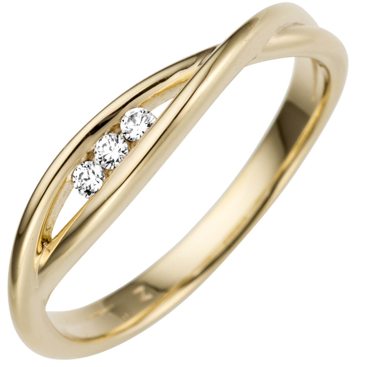 GGD ring met 3 diamanten