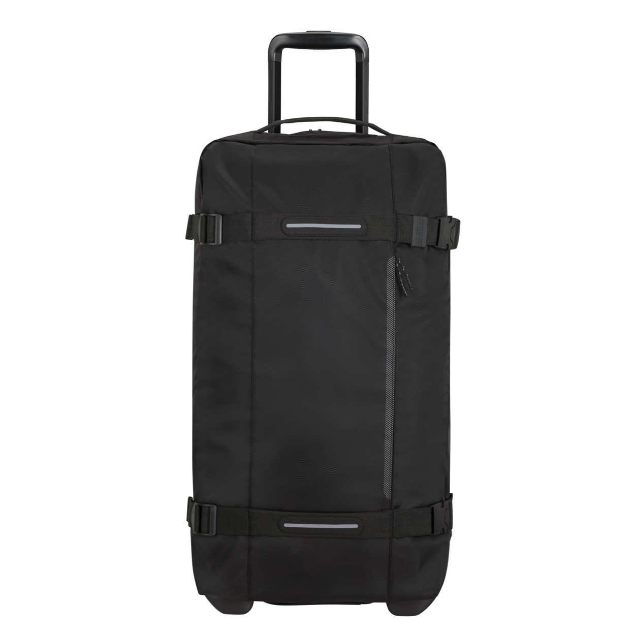 
Garantie	3 jaar beperkte wereldwijde garantie
Model	Reistas met wielen
Kleur	Asphalt Black
Materiaal	100% Recyclex®
Afmetingen	68 x 40 x 38.5 cm
Volume	84 L
Gewicht	2.65 kg
SKU	143164-0423
Kenmerken
Buitenkant
Slot	TSA
Handvatten	Bovenhandvat(ten) & centraal handvat / centrale handvaten
Vakken buitenkant	2 voorvakken
Eco-friendly design	Ja
Binnenkant
Tussenschot	Ja
Inpakriemen	Cross ribbons

