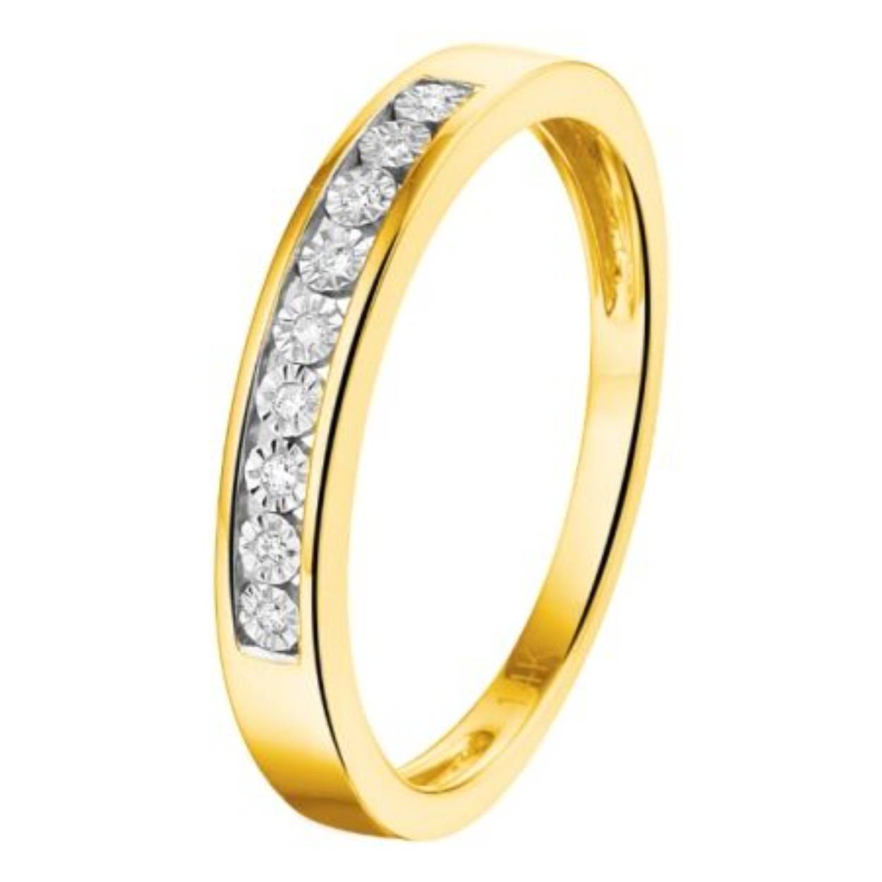 Gouden diamanten ring