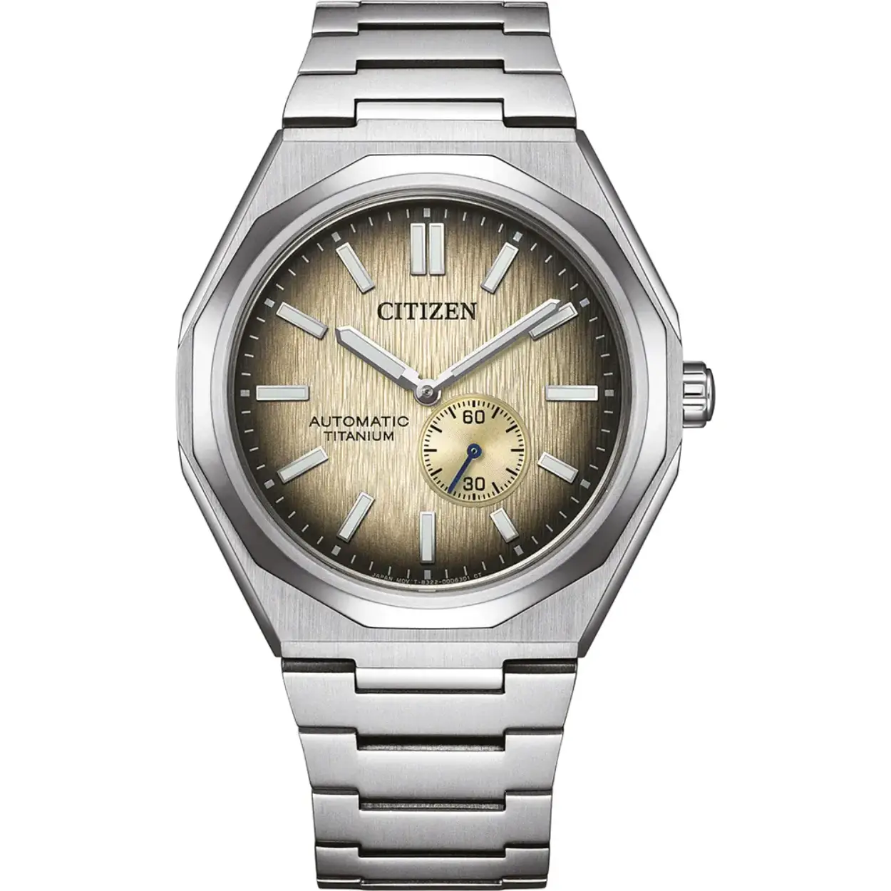 Automatisch titanium horloge met 60 uur gangreserve
