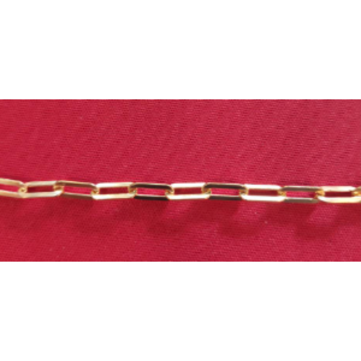 zilver vergulde paperclip armband 