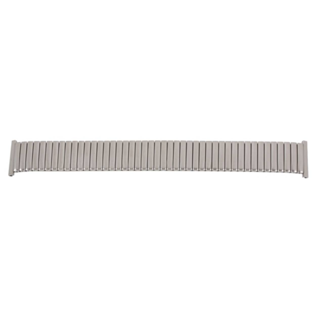 Horlogeband edelstaal 20mm fixoflex staal glad