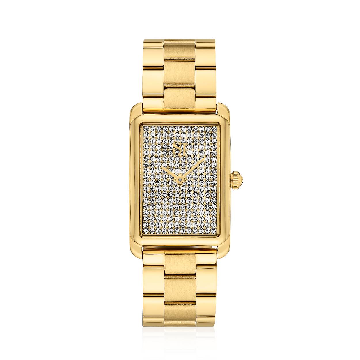 Sif Jakobs horloge Santina goldplated met crystals SJ-W1034-CZ-YG
Breedte in mm: 22
Waterdichtheid: 3 ATM / 30 Meter / 100 Feet
glas: krasvast saffierglas 