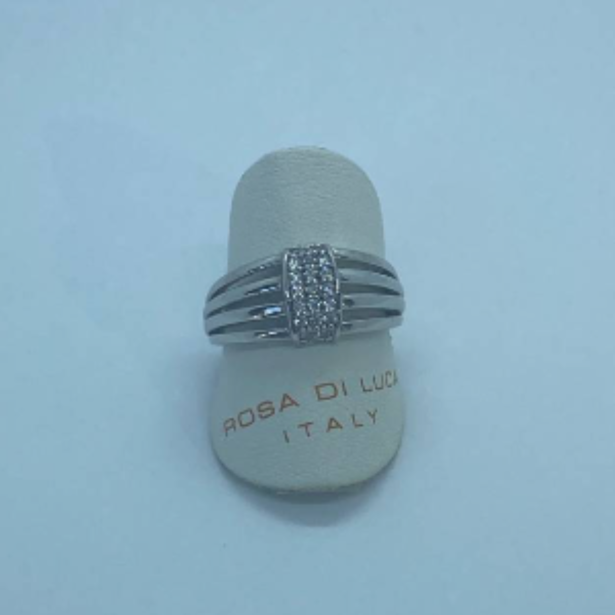 Rosa di Luca - Zilveren ring met zirkonia 