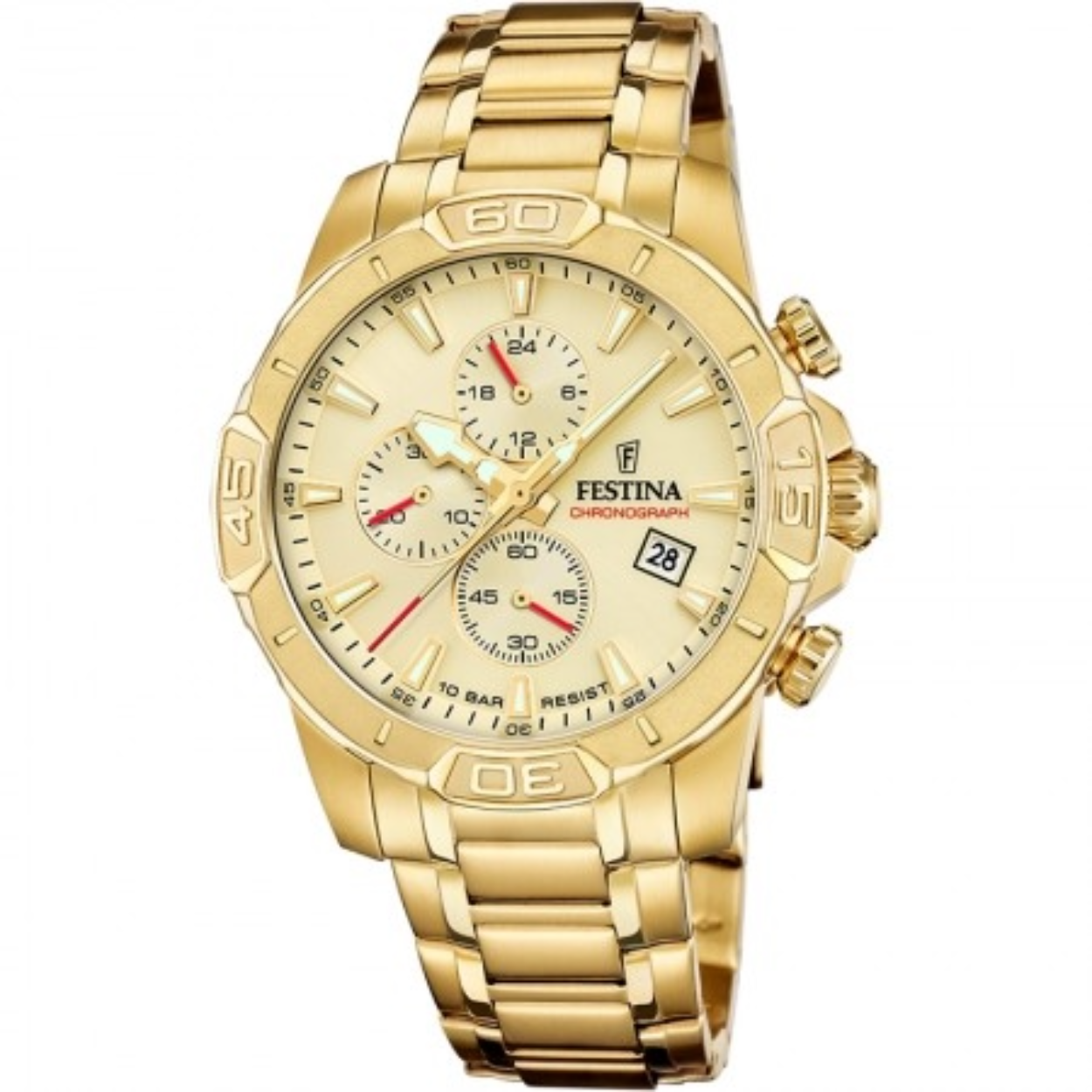 Festina Timeless F20705/2 Timeless Chronograph Horloge
Goudkleurig