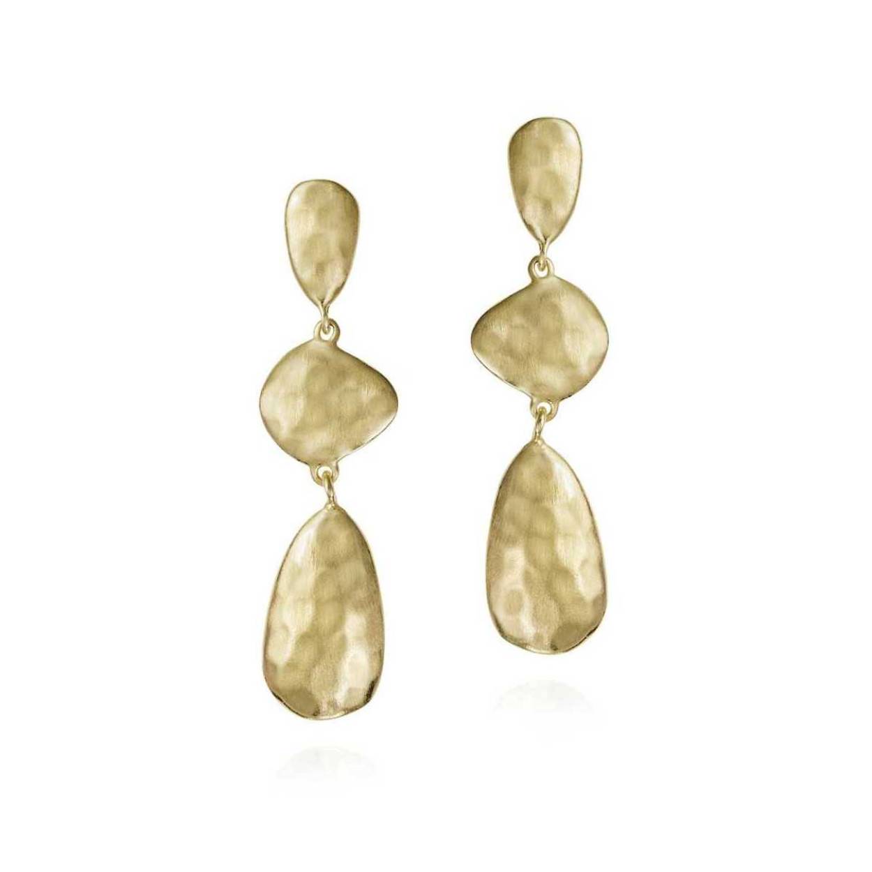 Jorge Revilla oorhangers zilver met 18 krt. goldplated