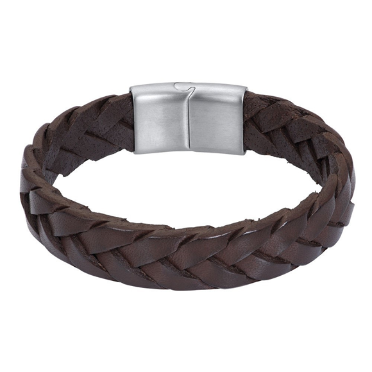 De iXXXi Men armband Louis is een handgemaakte leren armband. De bracelet bestaat uit bruin leren banden die in elkaar gevlochten zijn. Armband Louis is voorzien van een langwerpige, matzilverkleurige sluiting gemaakt van stainless steel. De iXXXi heren armband Louis is verkrijgbaar in de maten 19, 20, 21, 22 en 23. Mix en match met verschillende armbanden uit de iXXXi Men collectie en maak zo jouw look compleet!

Gemaakt van duurzaam stainless steel.
Verkleurt niet en geeft niet af op de huid.
Nikkel vrij
Hypo-allergeen