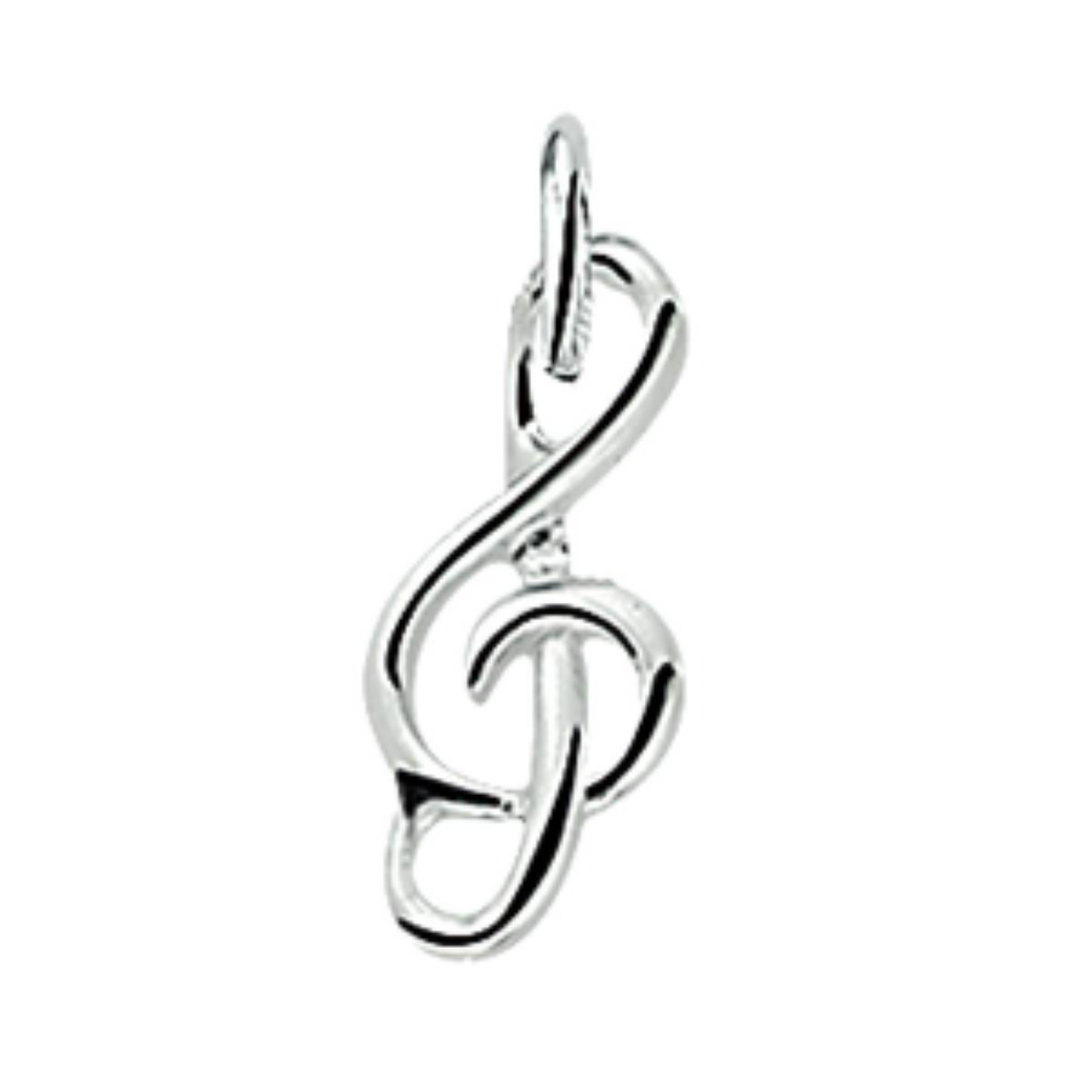 Zilveren G-sleutel of muzieksleutel