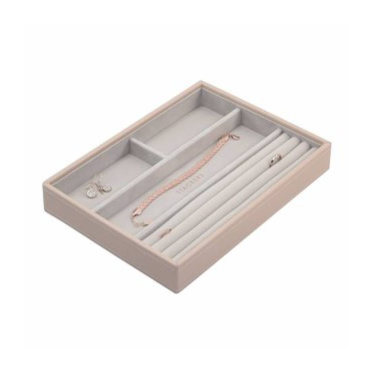 Met deze stapelbare boxen heb jij een goed overzicht over je eigen sieraden collectie. Als je hierbij een topper besteld is alles gelijk stofvrij opgeborgen