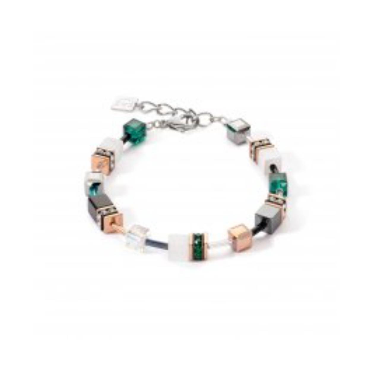 Leuke armband van Coeur de Lion. Prachtige kleurencombinatie, het collier is onderdeel van een set maar natuurlijk ook prima los te dragen. 